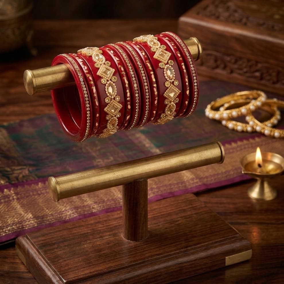 Lac Red Apsara Bangles