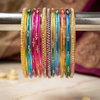 Light MultiColor Glass Bangles