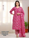 Pink Daily Wear Readymade Cotton Suit Set