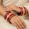 Lac Red Apsara Bangles