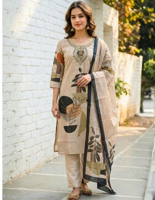 Silk Digital Printed Suit